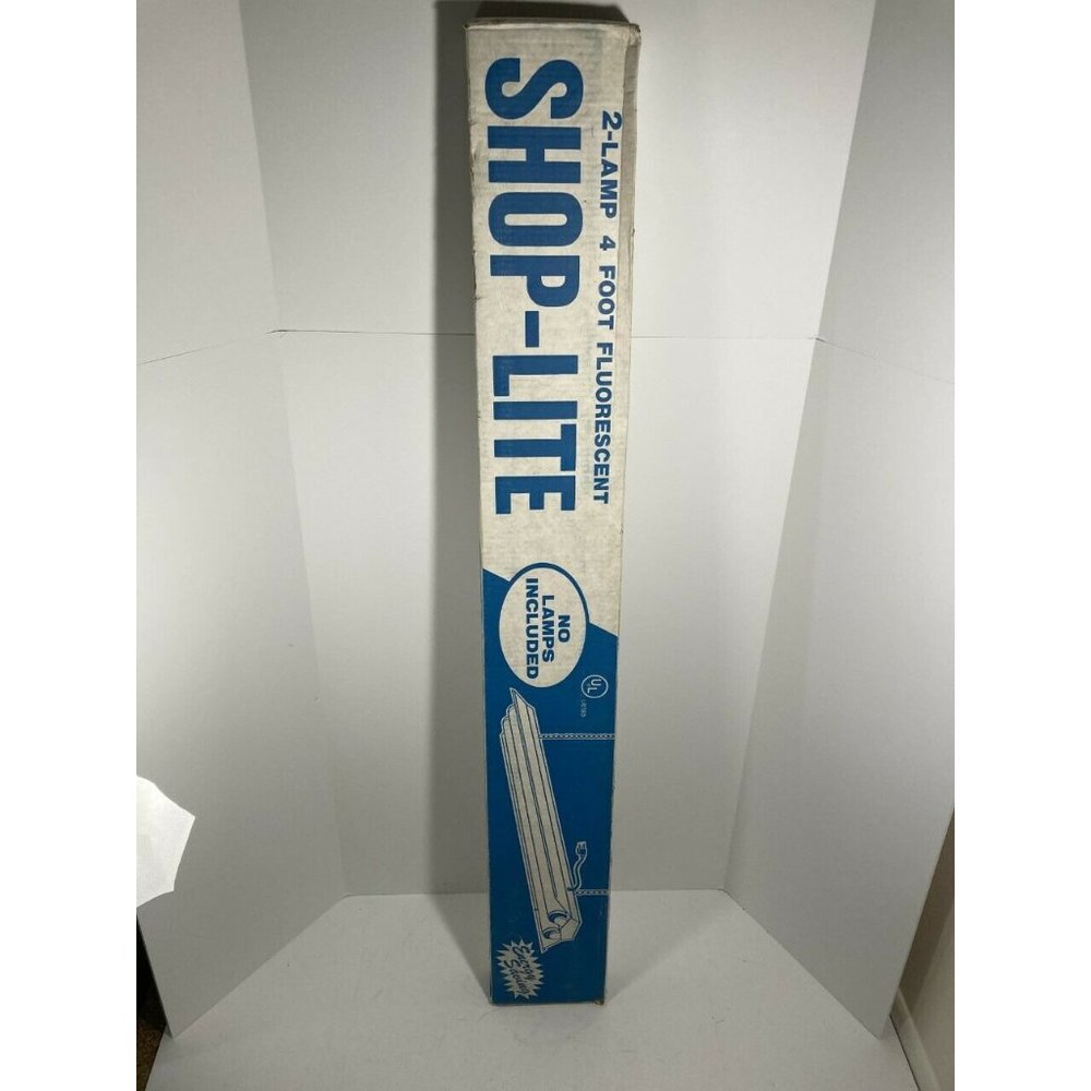 Vintage Liteway Corporation 2-Lamp 4 Foot Fluorescent Shop-Lite SL 240 K New Old